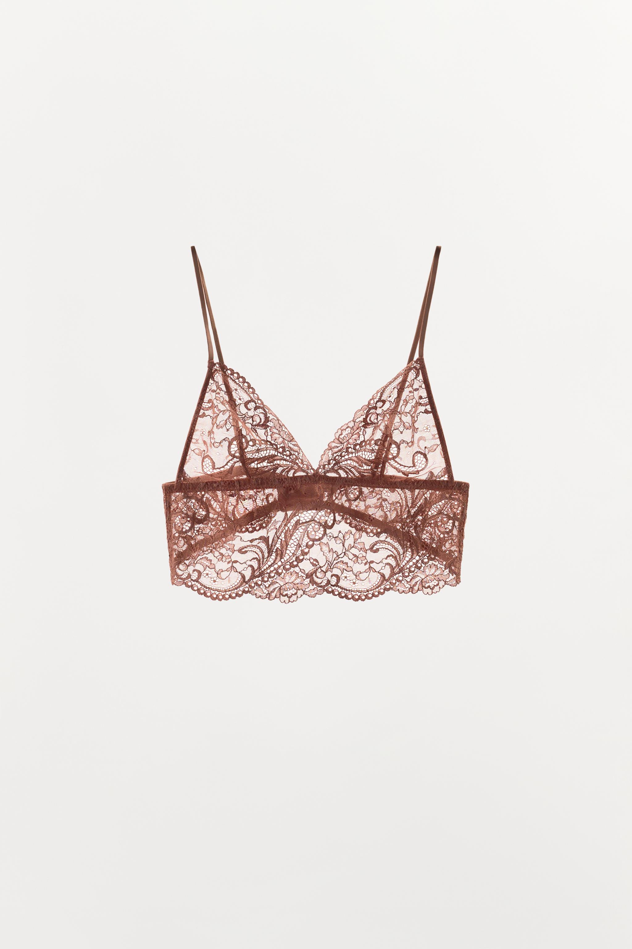 SOUTIEN-GORGE TRIANGLE EN DENTELLE